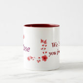 Nom rose Mug - Coupe de café sur mesure avec un (Centre)