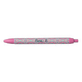 Nom rose Stylo Ballpoint personnalisé (Devant)