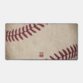 Nom Rustique Baseball Initiales Numéro Rétro Vinta (Recto)