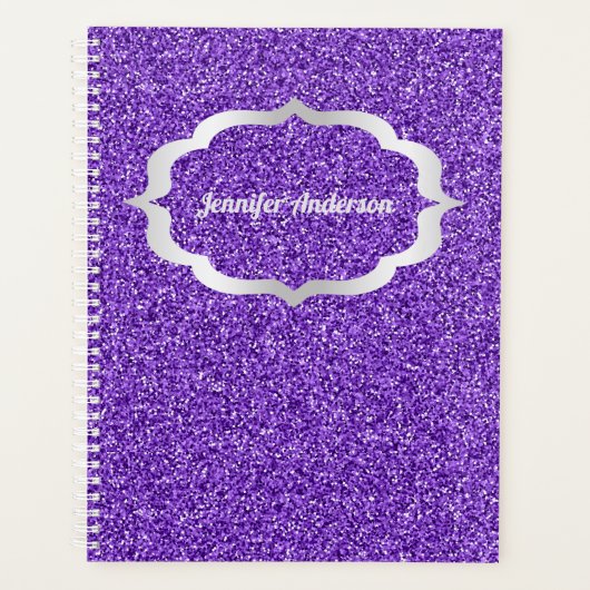 Nom scintillant de fausse brillance violette Parta (Devant)