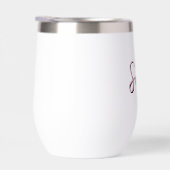Nom Script Vintage Rayure Rose (Droite)