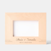 Nom simple d'amis Cadre en bois gravé (Recto)