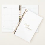 Nom simple élégant Moderne<br><div class="desc">Planificateur d'affaires en faux or moderne et professionnel avec un design simple et minimal avec votre nom dans un script élégant et une police sans serif contemporaine.</div>