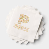 Nom simple en gras unique en premier monogramme #8 (Insitu (empilé))