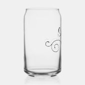 Nom simple et élégant sur verre (Droite)