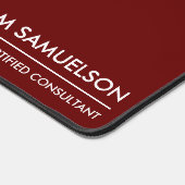 Nom simple Monogramme 2 lignes de texte personnali (Coin)