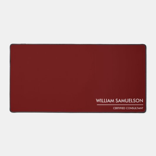 Nom simple Monogramme 2 lignes de texte personnali (Recto)