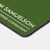 Nom simple Monogramme 2 lignes de texte personnali (Coin)