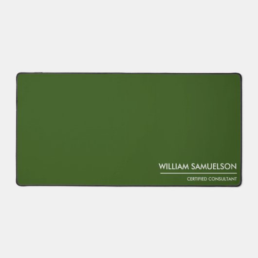 Nom simple Monogramme 2 lignes de texte personnali (Recto)