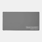 Nom simple Monogramme 2 lignes de texte personnali (Recto)