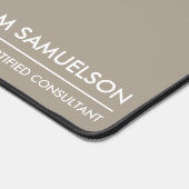 Nom simple Monogramme 2 lignes de texte personnali (Coin)