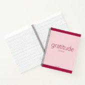 Nom simple sur Journal de Gratitude Rose (Intérieur)