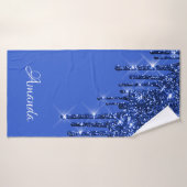Nom Sparkly Parties scintillant Drives Spark Blue (Serviette de bain)