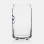 Nom Stylisé bleu marine Bridesmaid Verre (Gauche)