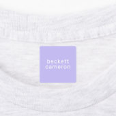 Nom sur Fer pourpre sur Étiquettes de vêtements (Apposé)