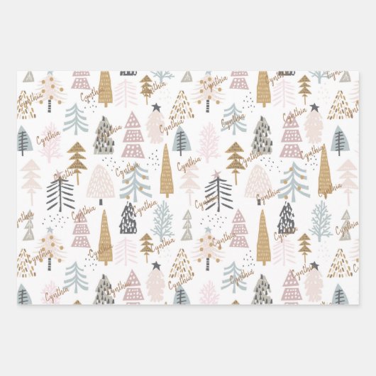 Nom sur la feuille supérieure, 3 papiers à envelop (Devant)