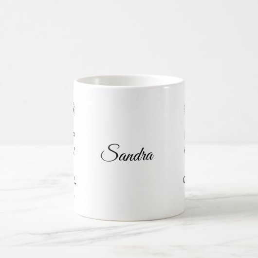 Nom sur le quilling Conserver calme 11oz Mug class (Centre)
