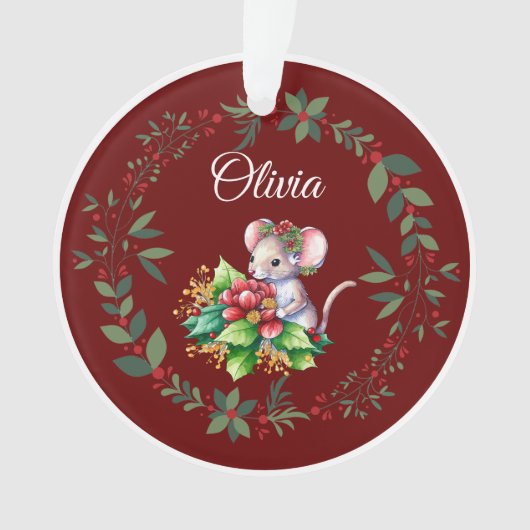 Nom Sweet Mouse Bourgogne Noël (devant)