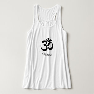Nom, Symbole Om Noir Bella+Canvas Yoga Débardeur