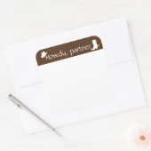 Nom Tag Sticker Badge Funny Party Howdy Partner (Enveloppe)