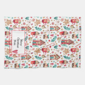 Nom Texte, mignon Whimsical Sweets Serviette de cu (Horizontal)
