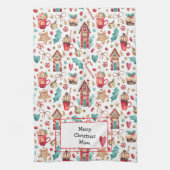 Nom Texte, mignon Whimsical Sweets Serviette de cu (Vertical)