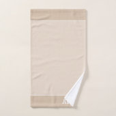 Nom Texte sur Sable Clair Beige (Serviette à main)