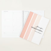 Nom Trendy Coral Pastel Minimalist Planner (Devant avec enveloppe)