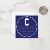 Nom unique et Modèle monographique | Bleu Marine (Devant/Arrière en situation)