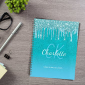 Nom vert aqua pailleté bleu sarcelle