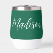 Nom vert du chasseur Script manuscrit personnalisé (Avant)