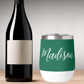 Nom vert du chasseur Script manuscrit personnalisé