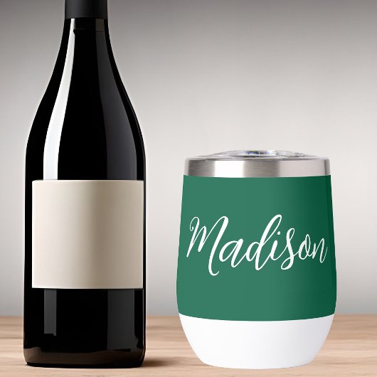 Nom vert du chasseur Script manuscrit personnalisé