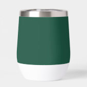 Nom Vert Émeraude Élégance Moderne Monogramme Bohè (Arrière)