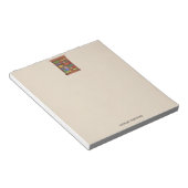 Nom Watercolor Antique Books Bloc-notes (Incliné)