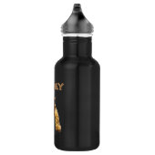 Nom Wesley Avec Chat Lazy, Bouteille D'Eau (Droite)