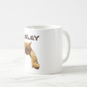Nom Wesley Avec Chat Lazy, Mug De Café (Devant droit)