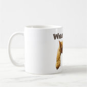 Nom Wesley Avec Chat Lazy, Mug De Café (Gauche)