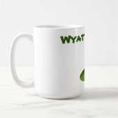 Nom Wyatt Avec Fox Terrier, Café Mug (Gauche)