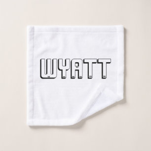 Nom Wyatt En Lettres En Bloc,