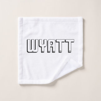 Nom Wyatt En Lettres En Bloc,