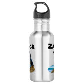 Nom Zack Avec Pingouin, Bouteille D'Eau (Dos)