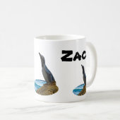 Nom Zack Avec Pingouin, Mug De Café (Devant droit)