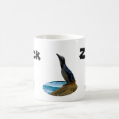 Nom Zack Avec Pingouin, Mug De Café (Centre)