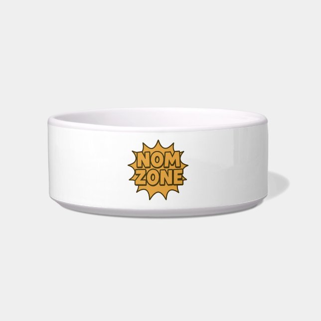 Nom Zone – explosie van striptekst Voerbakje (Voorkant)