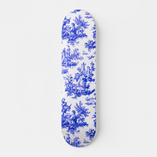 NOMADESAUSTRALIENS blue toile de Jouy Skateboard (Voorkant)