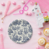 NOMADESAUSTRALIENS marine toile de Jouy Papieren Bordje (Feest)