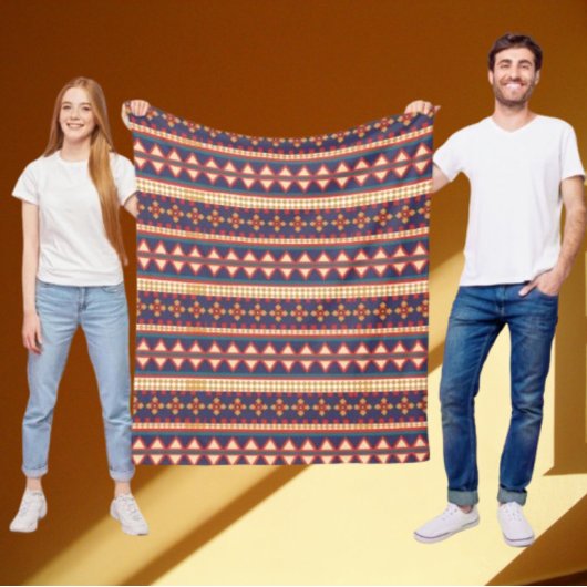 Nomadic Threads | Aztec Patroon Dekbed Fleece Deken