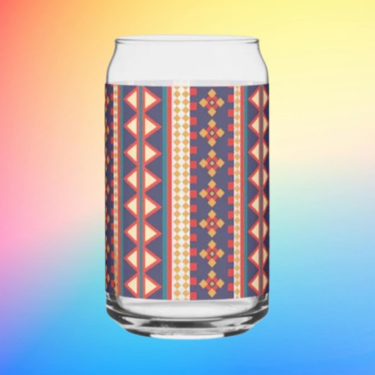Nomadic Threads | Aztec Patroon Kan Glas