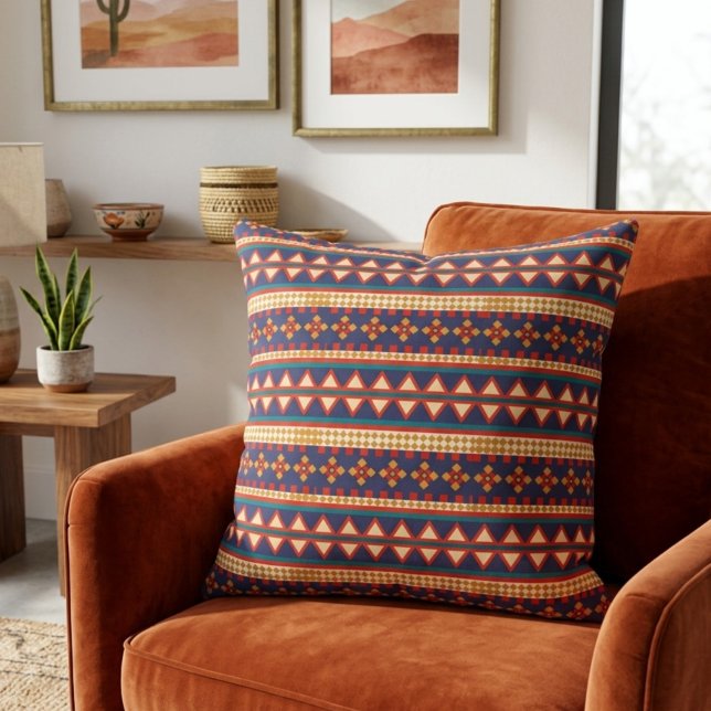 Nomadic Threads | Aztec Patroon Worpillow Kussen (Creator heeft geüpload)